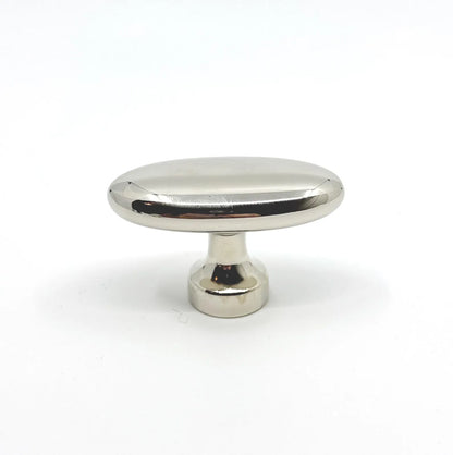 Polished Nickel "Baron" Cup Pull and Knobs