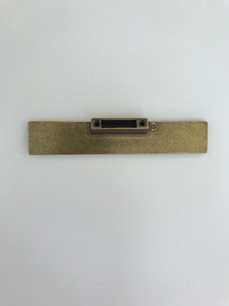 Rectangular "Dara" Aged Brass Drawer Pulls - Cabinet Handles.