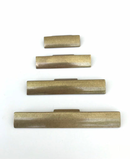 Rectangular "Dara" Aged Brass Drawer Pulls - Cabinet Handles.