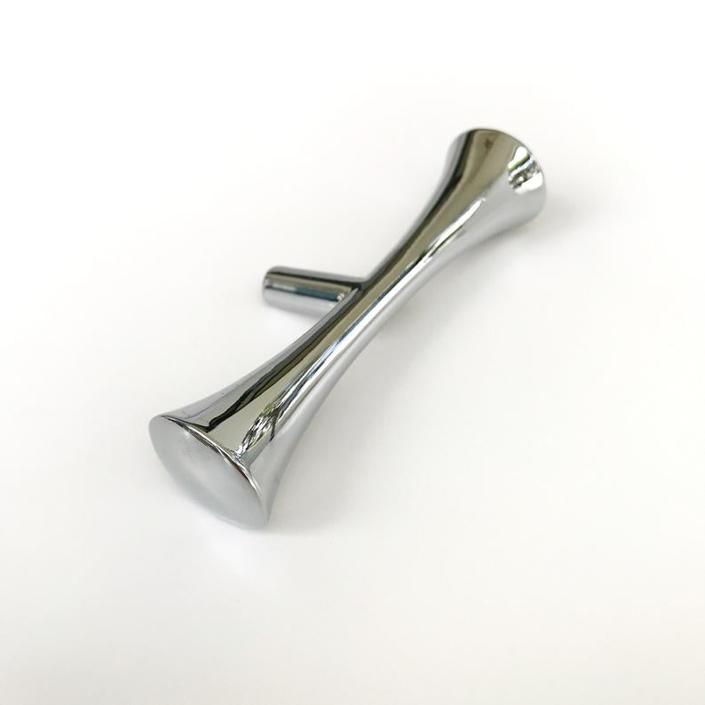Hourglass "MCM 01" Polished Chrome Cabinet Pull.