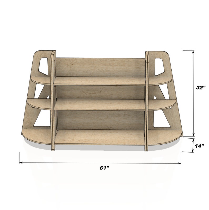 Classroom Bundle- (1) Large SIENNA Toy Shelf - (1 set of 2) SERENA shelves *As pictured*