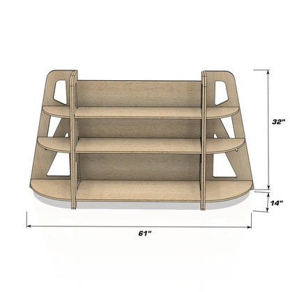 Classroom Bundle- (1) Large SIENNA Toy Shelf - (1 set of 2) SERENA shelves *As pictured*