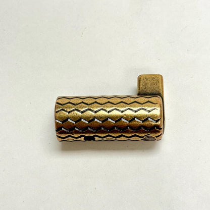 Antique Brass "Venice" Modern Wall Hat and Coat Hook.