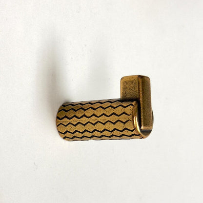 Antique Brass "Venice" Modern Wall Hat and Coat Hook.