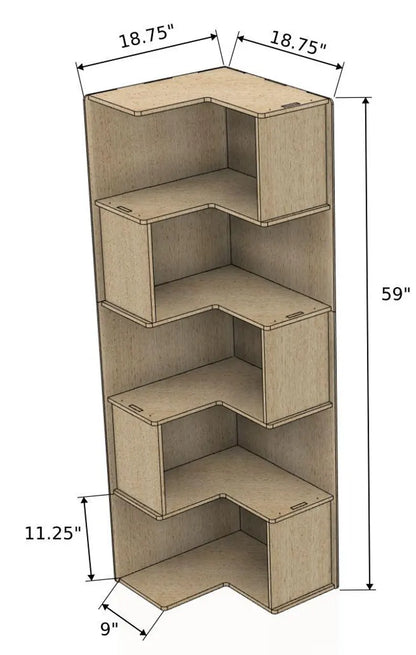 ZIGGY- Corner Shelf