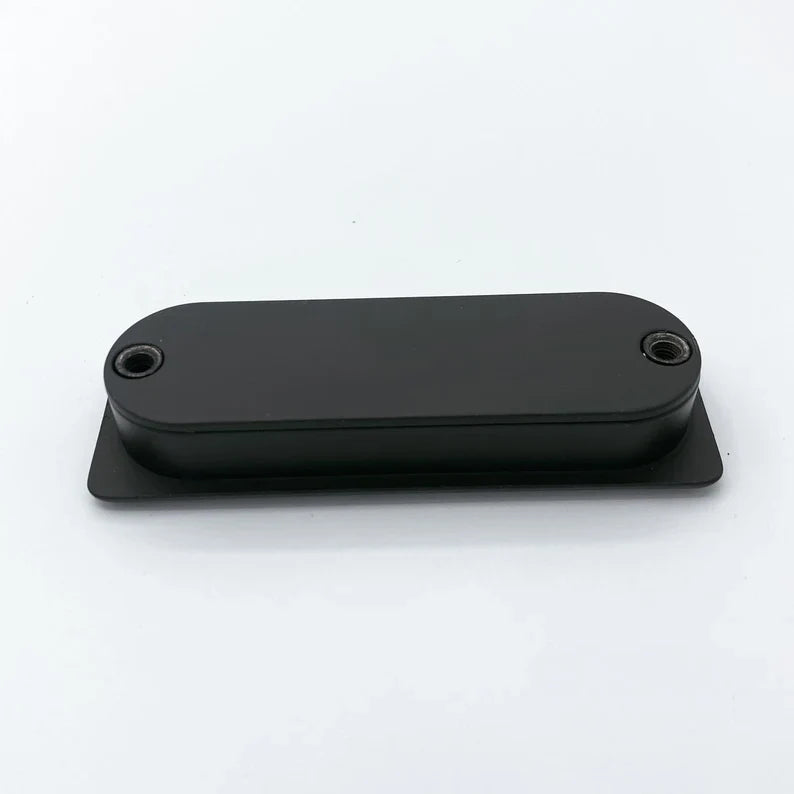 Recessed Matte Black Drawer Pulls.