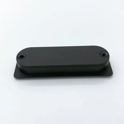 Recessed Matte Black Drawer Pulls.