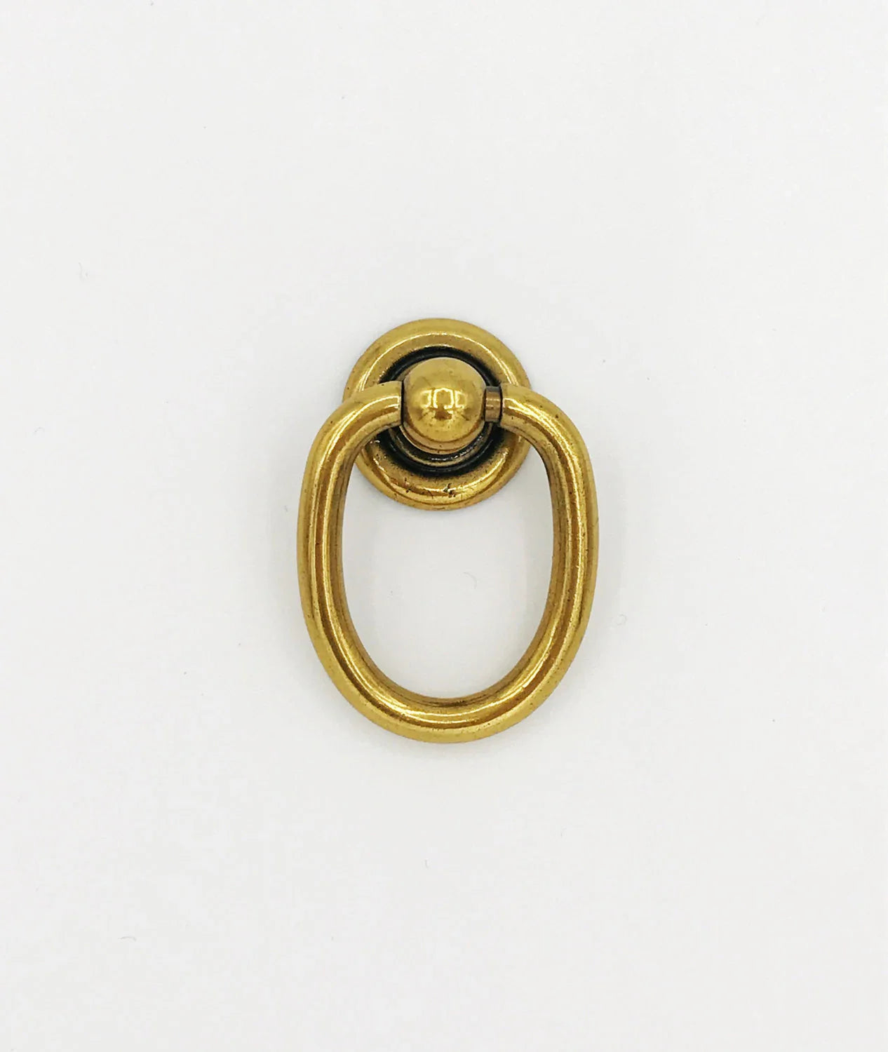 Ring Pulls "Oval" Bail Antique Brass Drawer Pulls