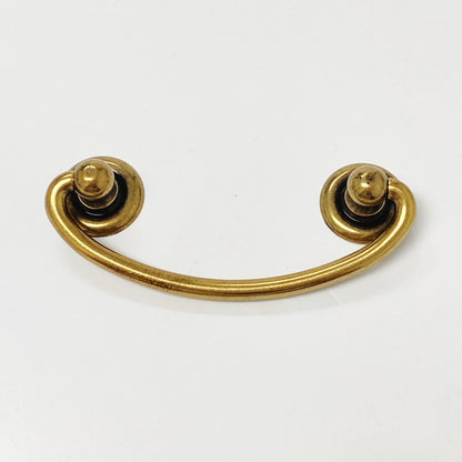 Ring Pulls "Oval" Bail Antique Brass Drawer Pulls.