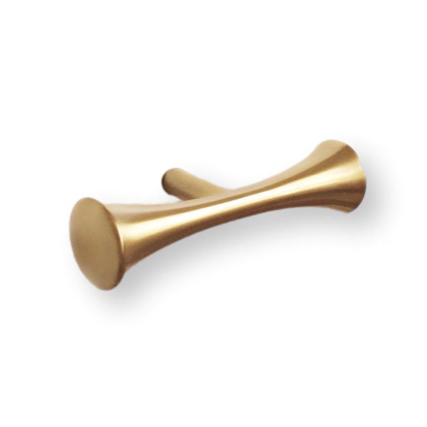 Satin Gold "Century" MCM 01 Drawer Pull - Cabinet Hardware