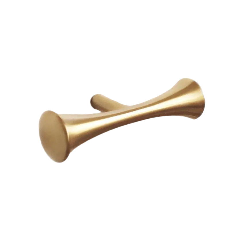 Satin Gold "Century" MCM 01 Drawer Pull - Cabinet Hardware.
