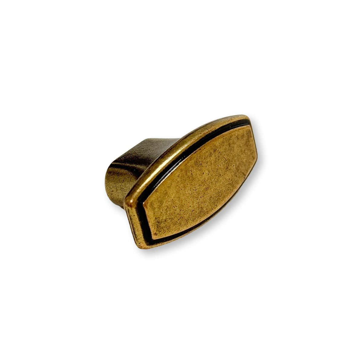 Backplate Antique Brass "Portofino" Drawer Pull and Knob.