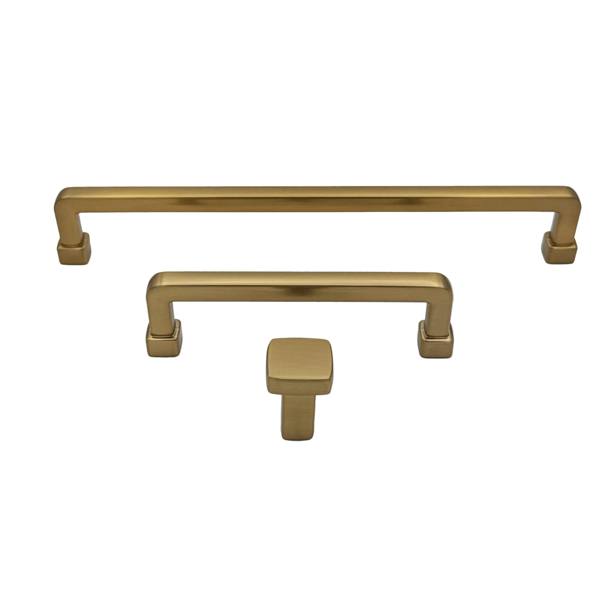 Champagne Bronze "Maverick" Drawer Pulls and Knobs.