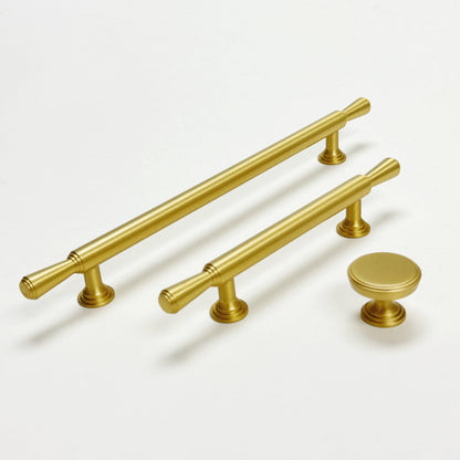 Satin Brass "Marion" Cabinet Knob and Drawer Pulls