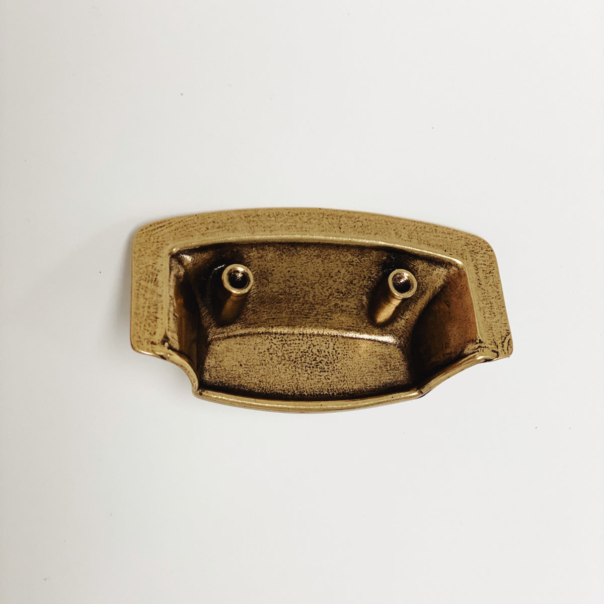 Drawer Cup Pull "Tuscany" in Antique Brass.