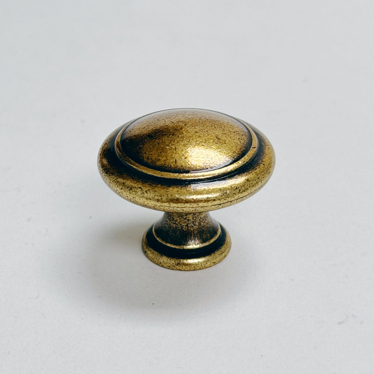 Traditional Antique Brass "Palermo" Drawer Knobs and Pulls.