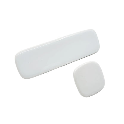 Glossy White "Tabula" Cabinet Knob and Drawer Pull