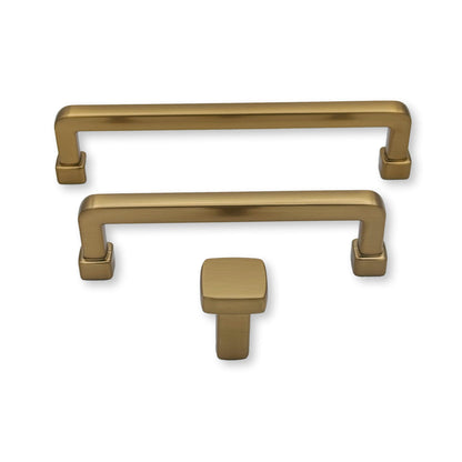 Champagne Bronze "Maverick" Drawer Pulls and Knobs.