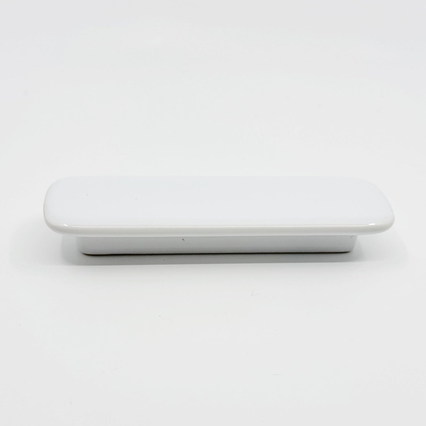Glossy White "Tabula" Cabinet Knob and Drawer Pull