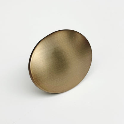 Brushed Bronze "Dome" Oval Cabinet Knob