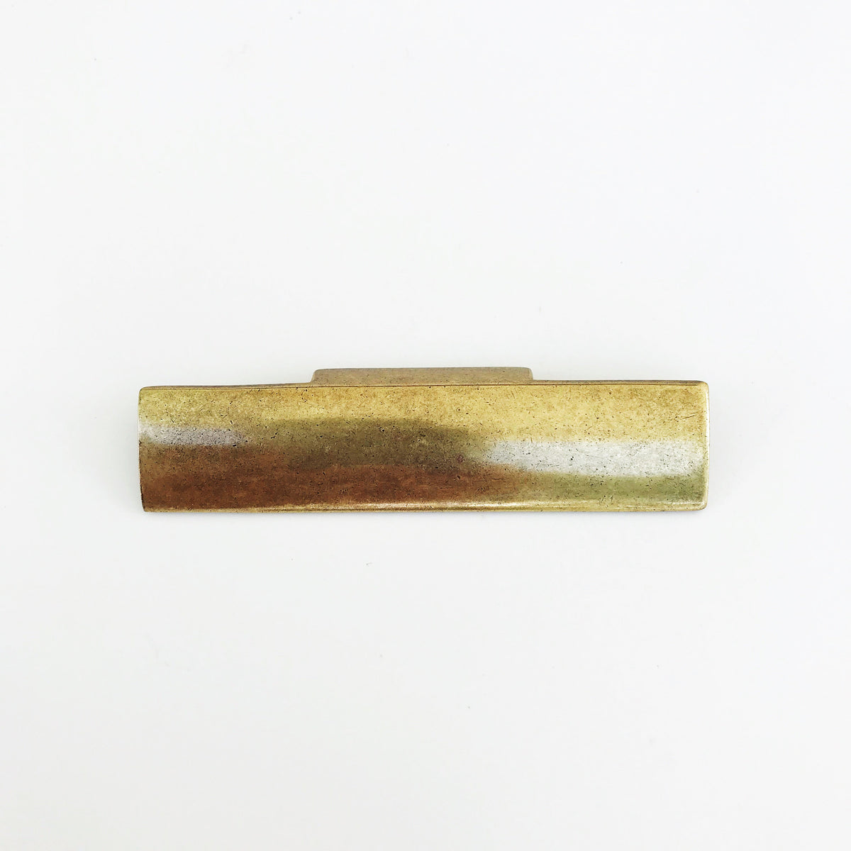 Rectangular "Dara" Aged Brass Drawer Pulls - Cabinet Handles.
