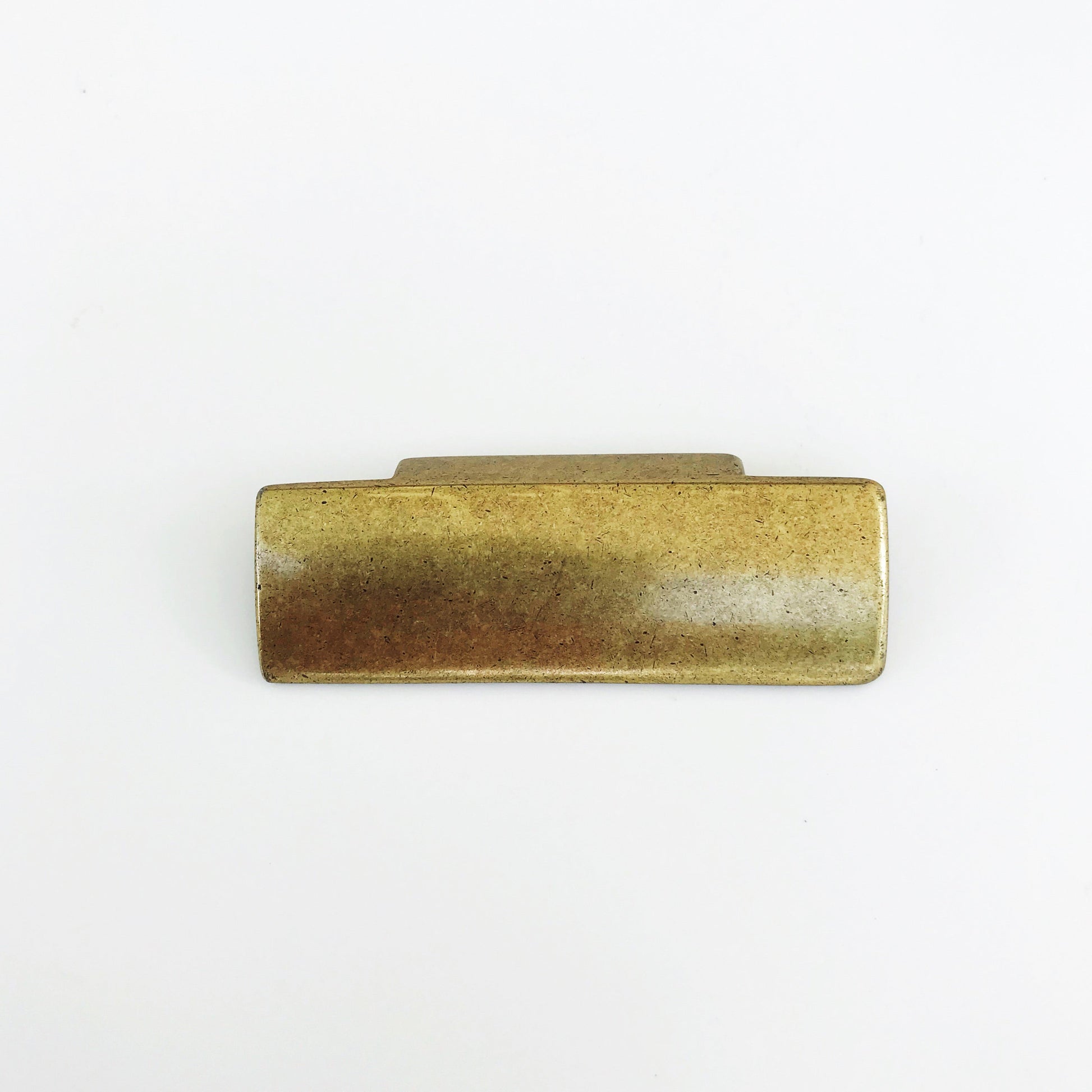 Rectangular "Dara" Aged Brass Drawer Pulls - Cabinet Handles.