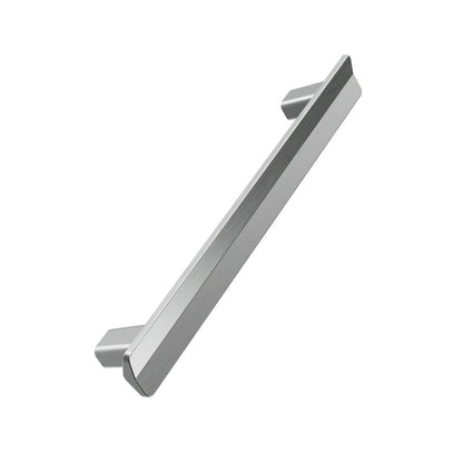 Satin Steel "Vis a Vis" Cabinet Knob and Drawer Pulls.