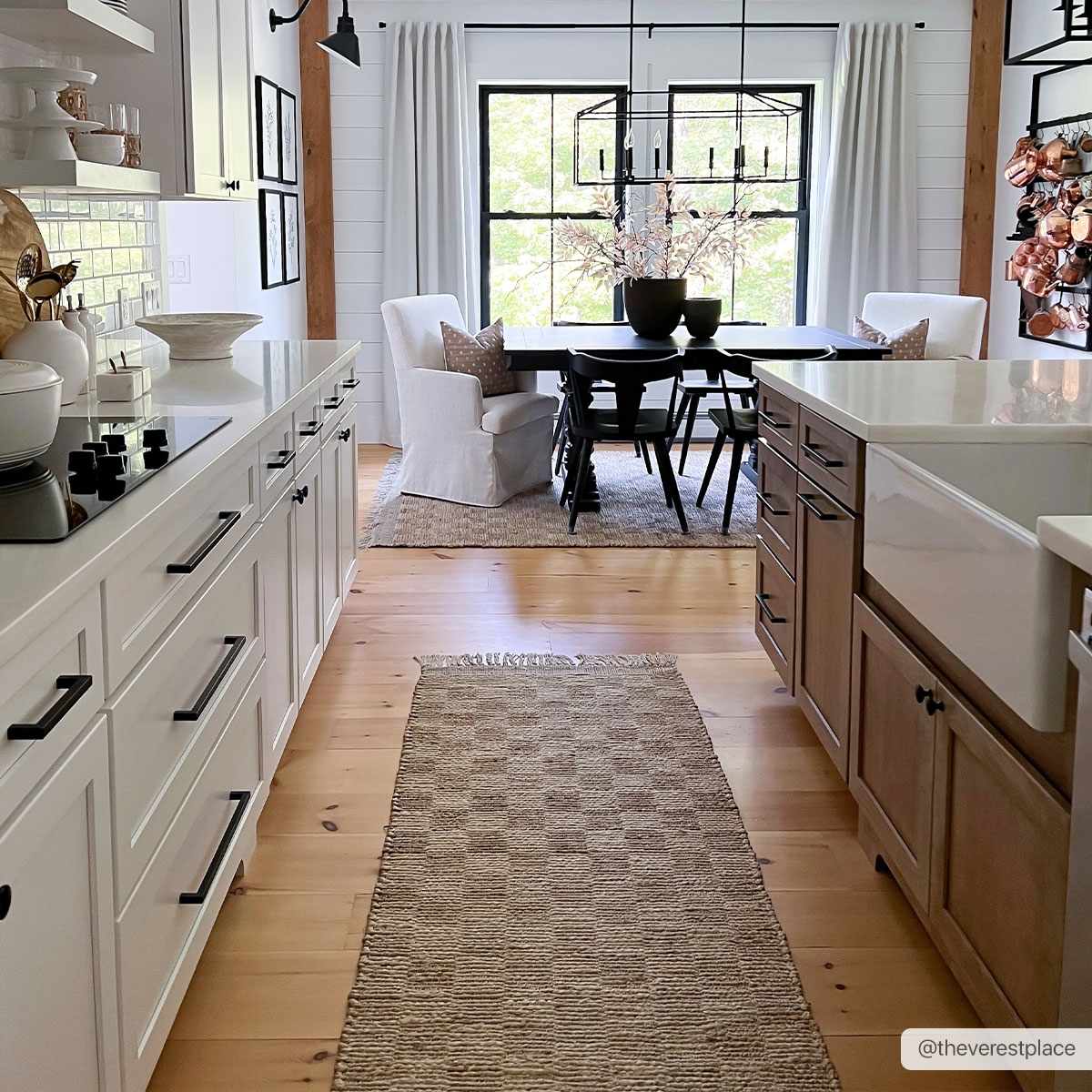 Ionut Checkered Jute Area Rug.