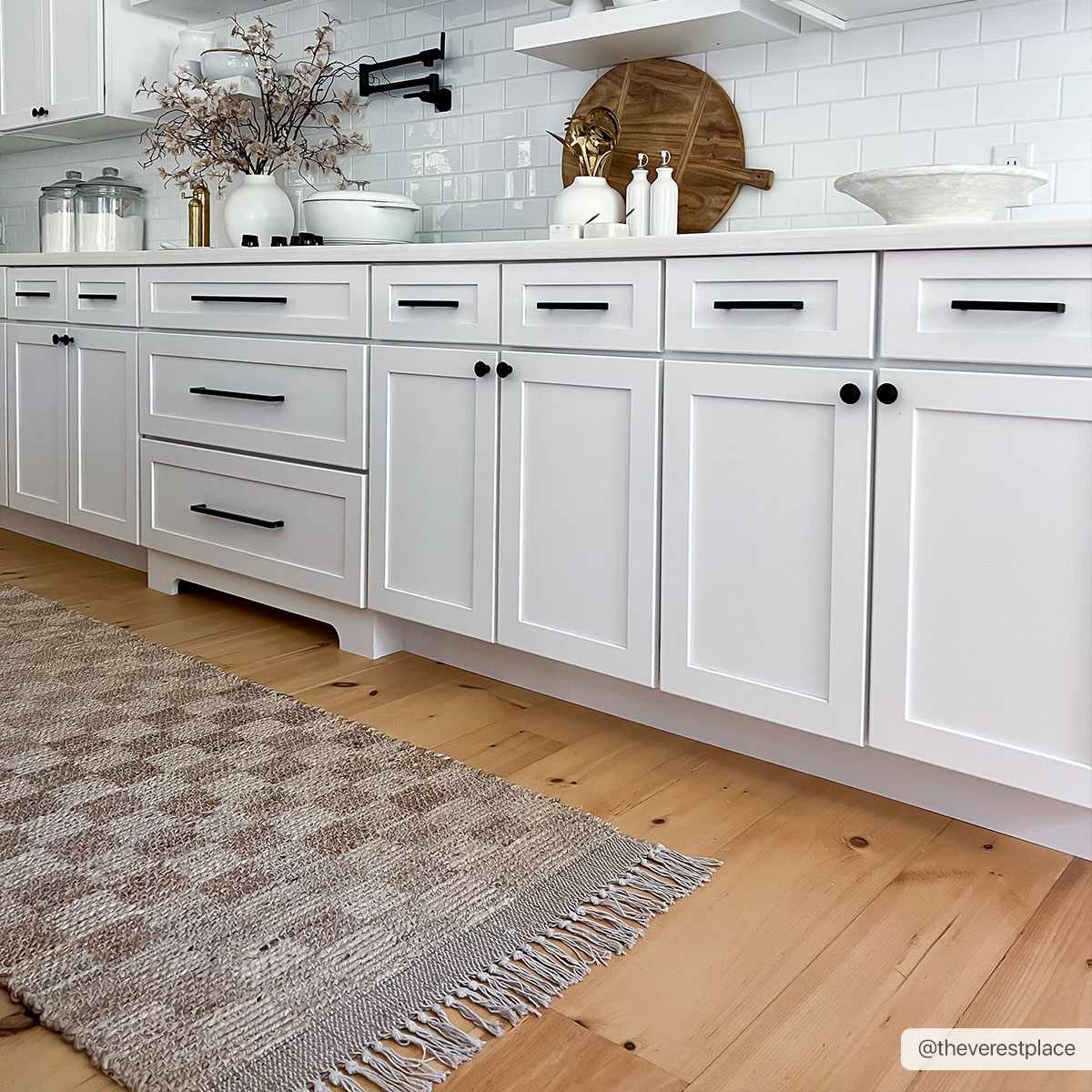 Ionut Checkered Jute Area Rug.