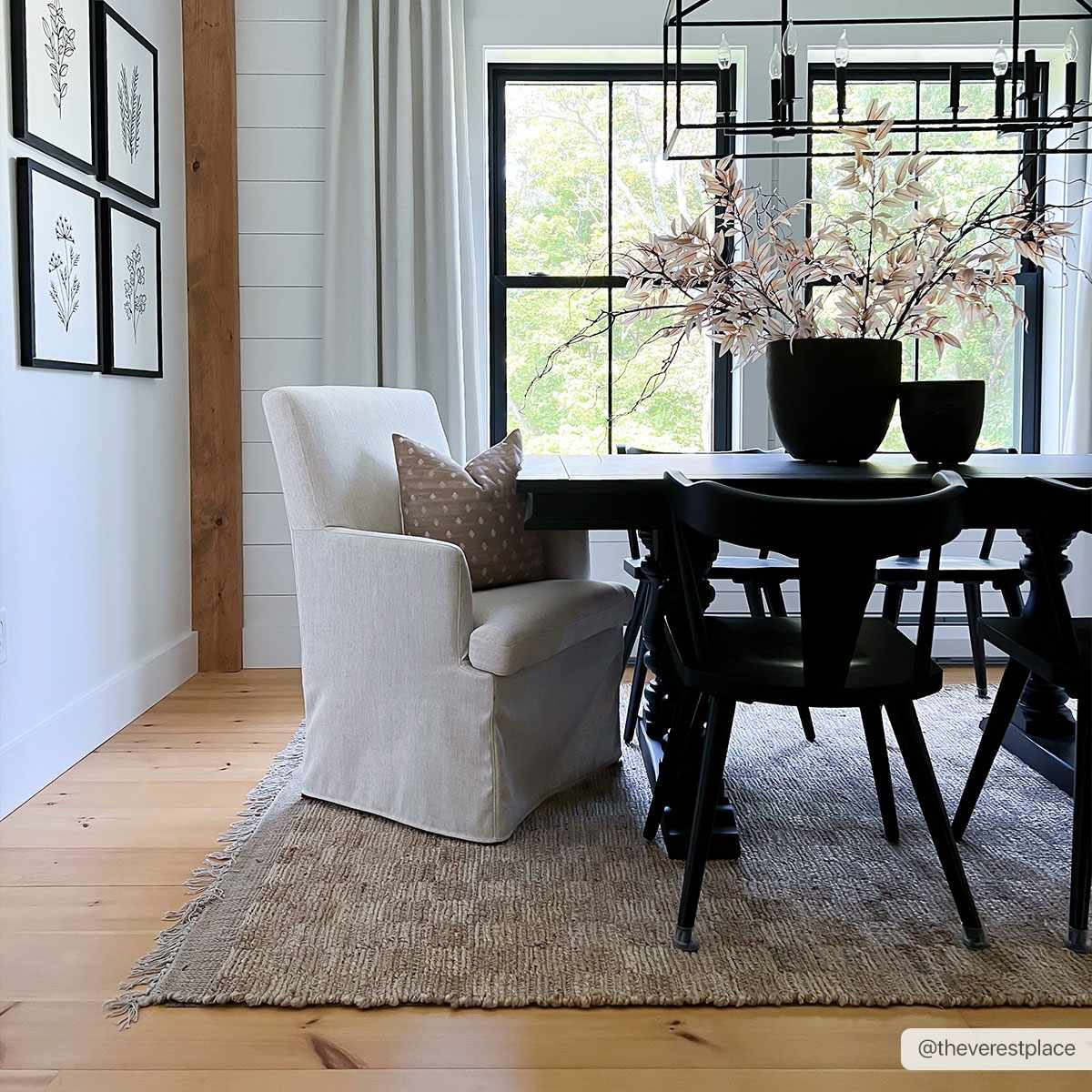 Ionut Checkered Jute Area Rug.