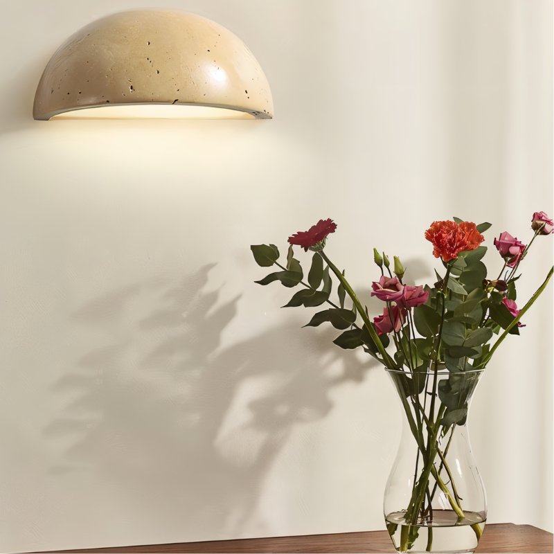 Ivado Travertine Wall Lamp.