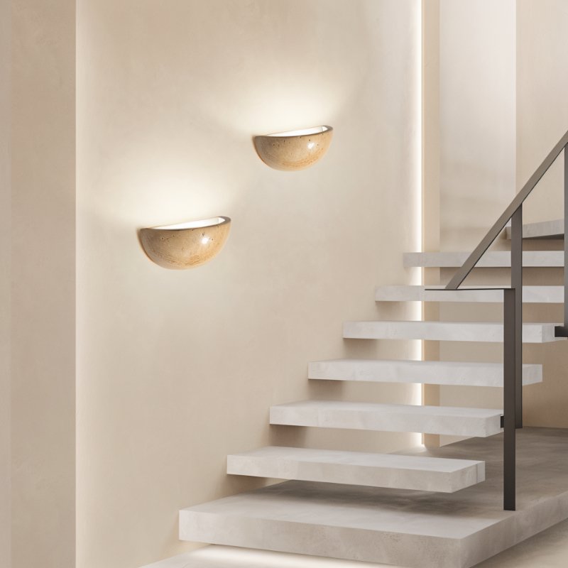 Ivado Travertine Wall Lamp.