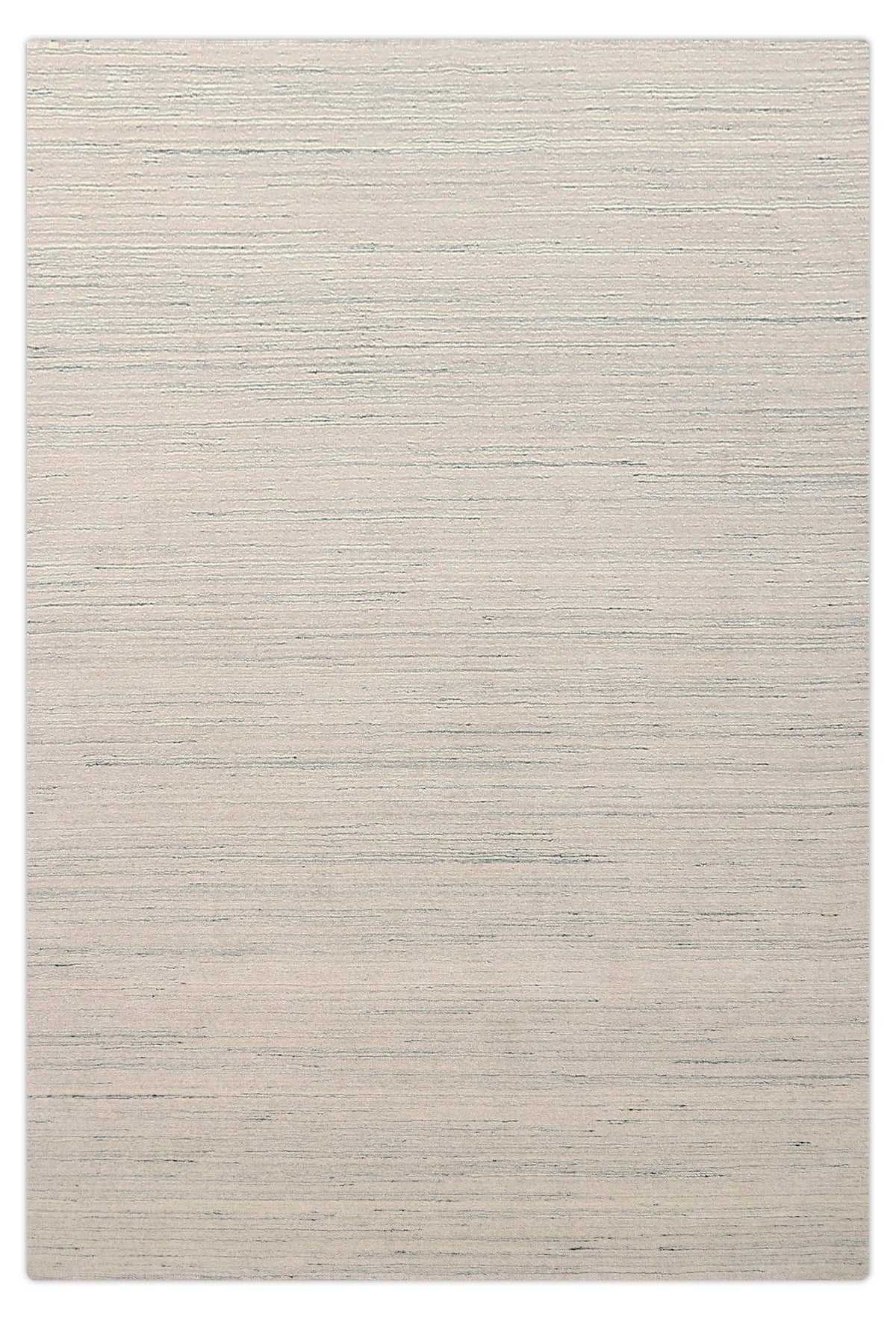 Ivory Modern Style Hand Loomed Wool Area Rug.