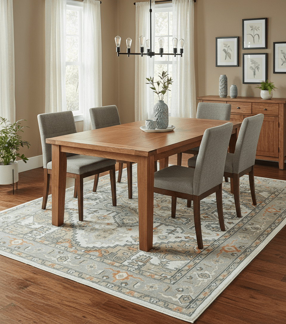 Ivory, Silver, Peach and Olive Traditional Heriz Hand Knotted Multi Size wool Area Rug.