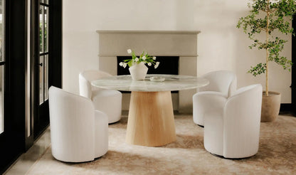 Evelyn Dining Table Green Onyx Marble