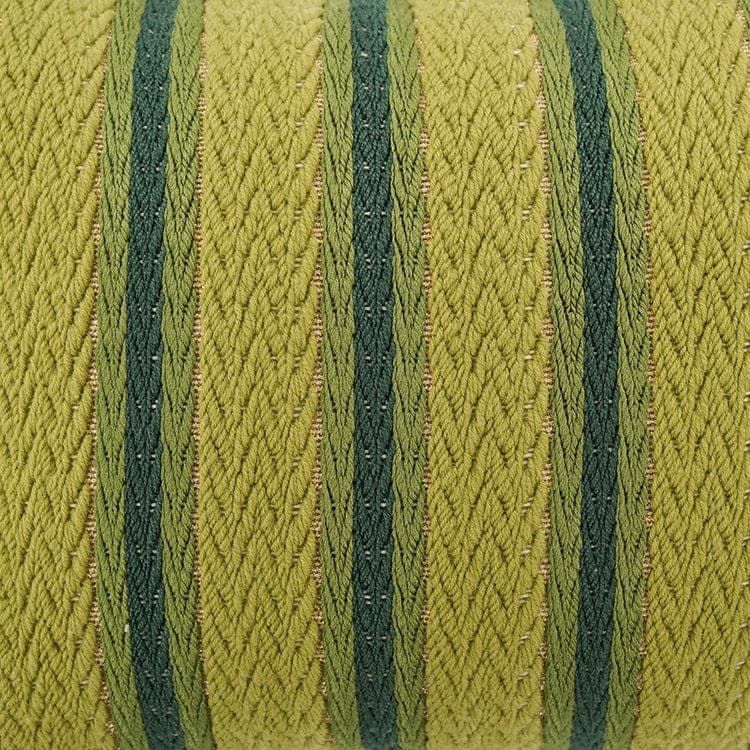 The Carpentry Shop Co. 12" x 18" Jewel Stripe - Emerald Pillow by Local Artisan Lenna Keshishian