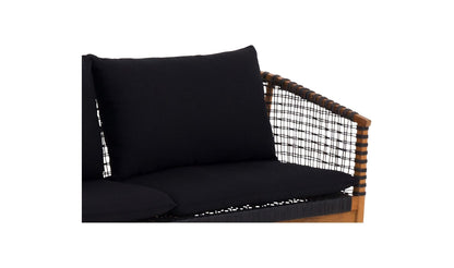 Moe's Home Collection Kuna Black Outdoor Sofa Kuna Black Outdoor Sofa