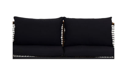 Moe's Home Collection Kuna Black Outdoor Sofa Kuna Black Outdoor Sofa