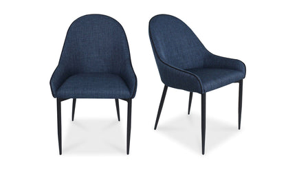 The Carpentry Shop Co. LAPIS DINING CHAIR DARK BLUE-M2 LAPIS DINING CHAIR DARK BLUE-M2