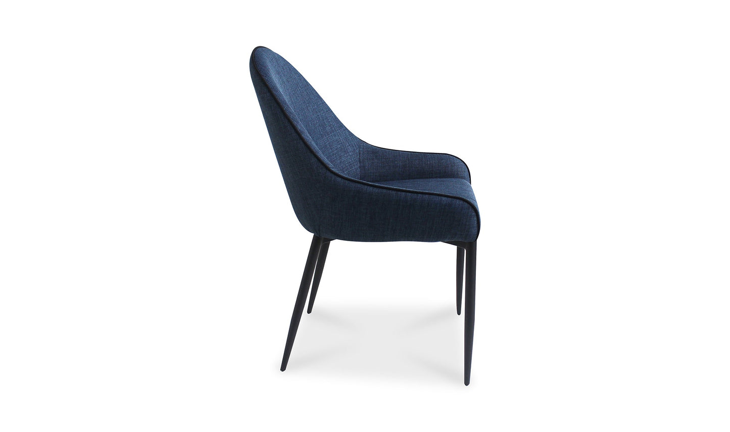 The Carpentry Shop Co. LAPIS DINING CHAIR DARK BLUE-M2 LAPIS DINING CHAIR DARK BLUE-M2