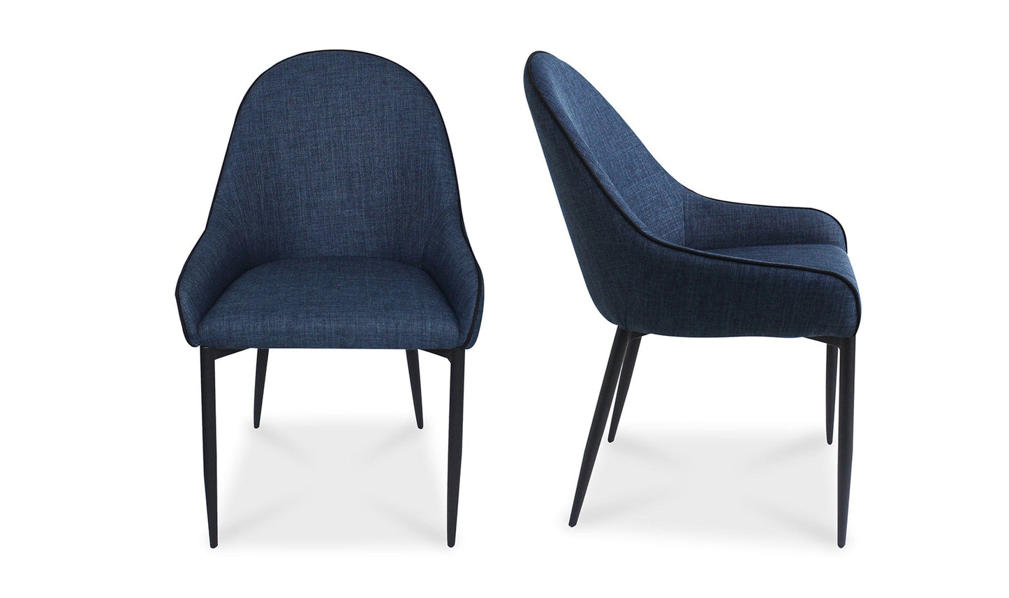 The Carpentry Shop Co. LAPIS DINING CHAIR DARK BLUE-M2 LAPIS DINING CHAIR DARK BLUE-M2