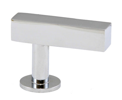 Lew's Square Bar Cabinet Knobs and Pulls in Polished Chrome.
