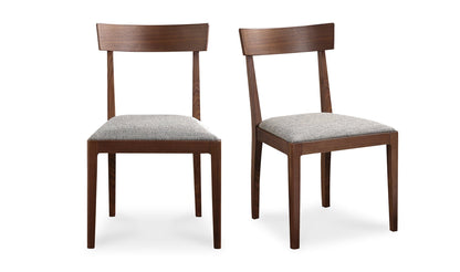 Moe's Home Collection LEONE DINING CHAIR WALNUT M2 LEONE DINING CHAIR WALNUT M2