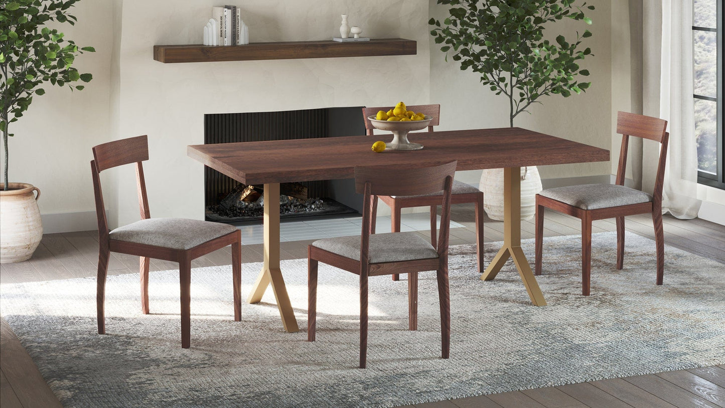 Moe's Home Collection LEONE DINING CHAIR WALNUT M2 LEONE DINING CHAIR WALNUT M2