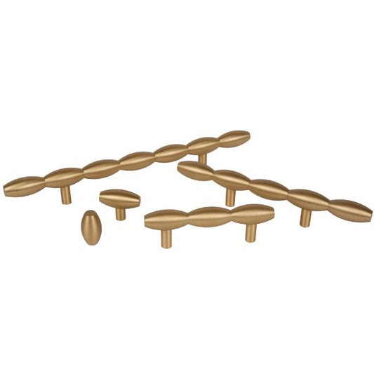 Lew's Hardware Brushed Brass Barrel Series.