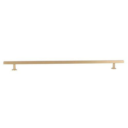 Lew's Square Bar Cabinet Knobs and Handles in Brushed Brass.
