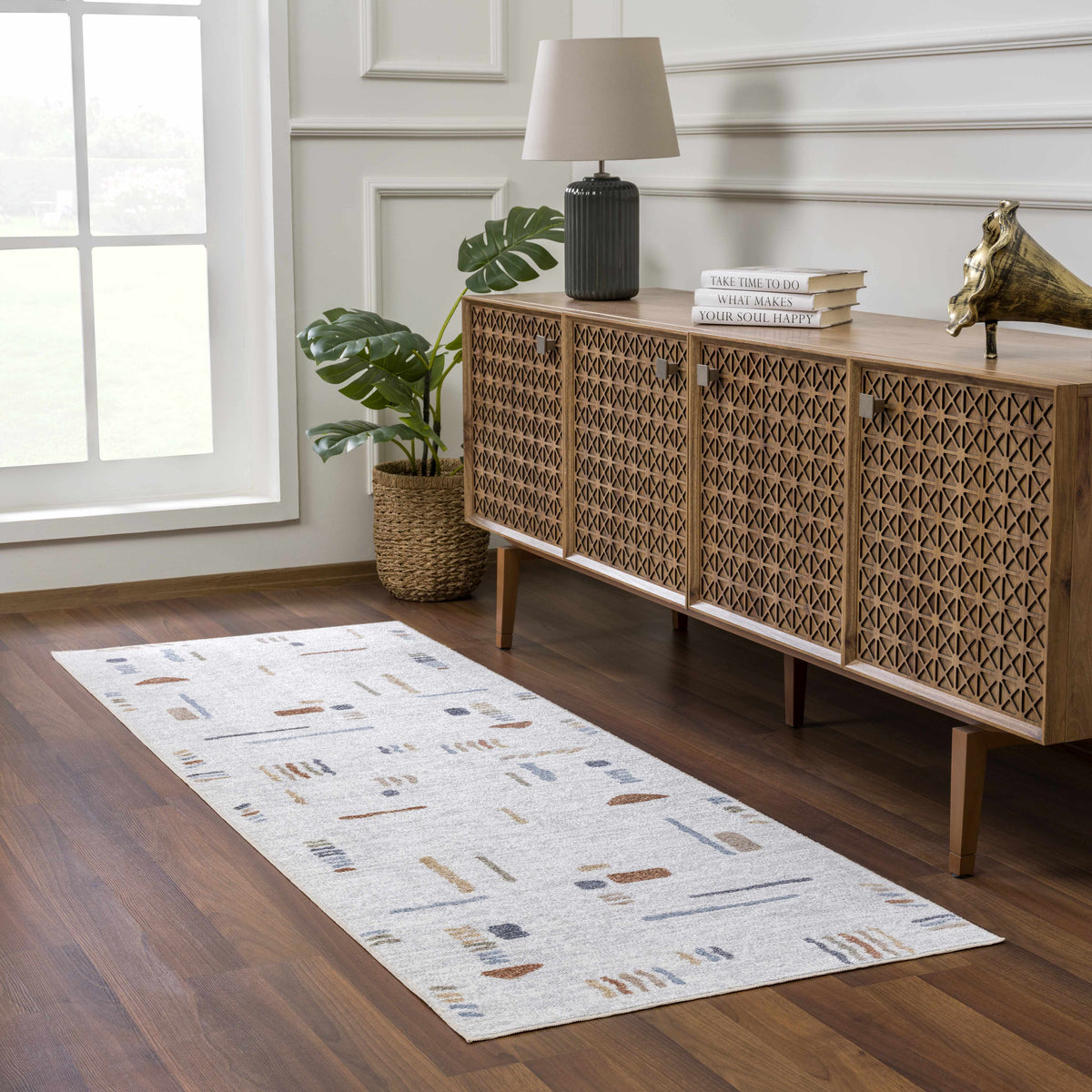 Arnon Modern Washable Rug.