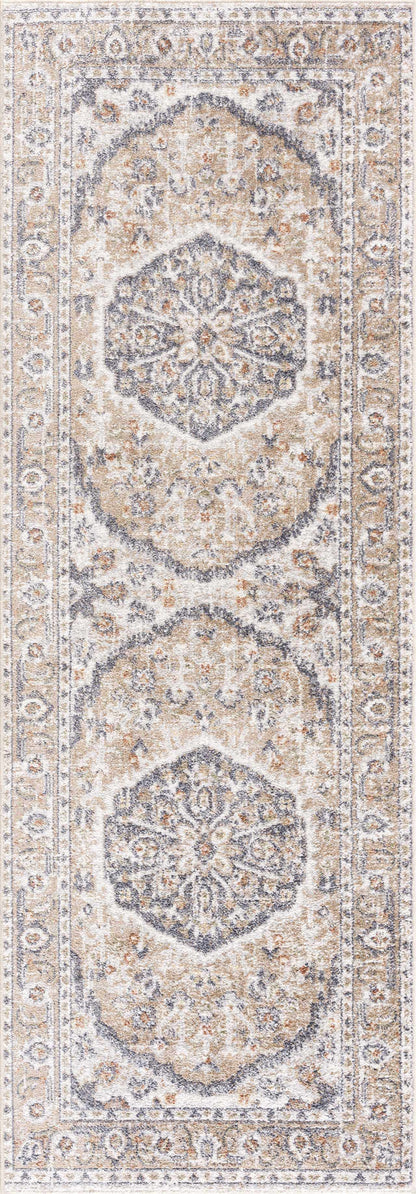 Hiti Beige Flat Pile Washable Rug