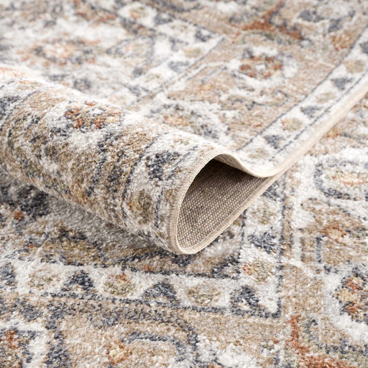 Hiti Beige Flat Pile Washable Rug