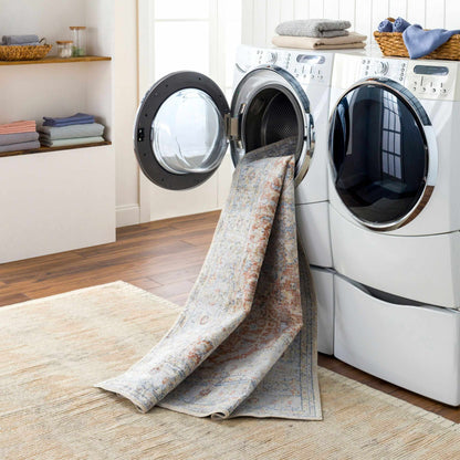 Emke Flat Pile Washable Rug - Clearance.
